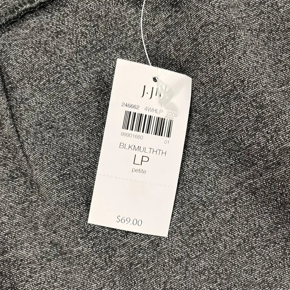 NWT J.Jill  A-line Drawstring Skirt Gray Petit Large - Picture 6 of 8